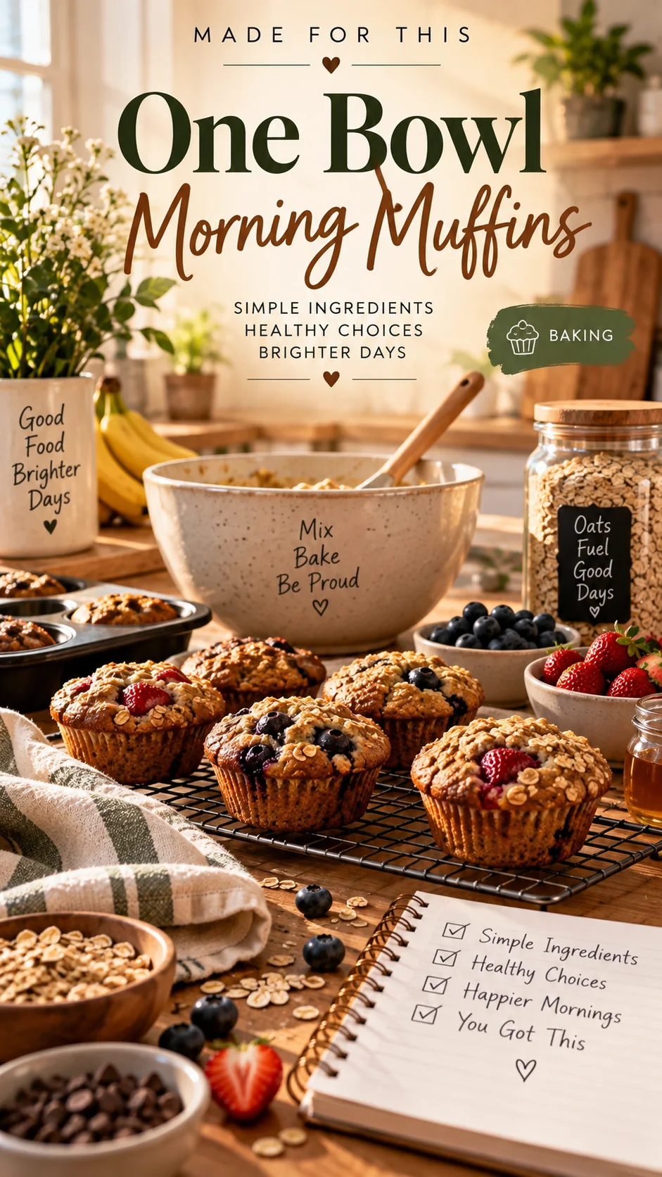 One Bowl Morning Muffins