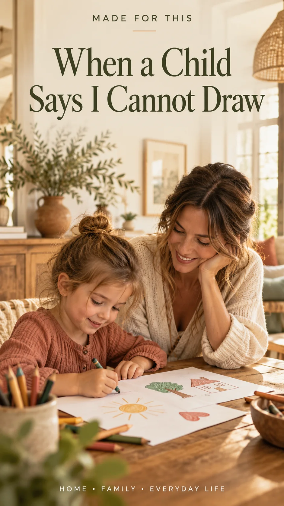 When a Child Says I Cannot Draw