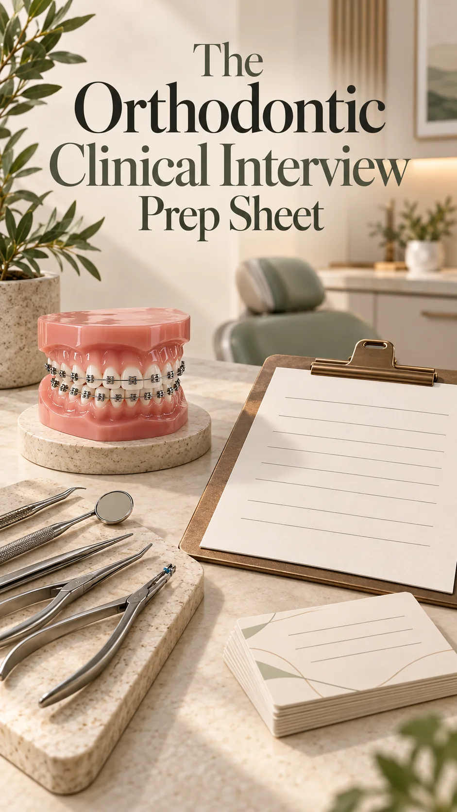 The Orthodontic Clinical Interview Prep Sheet — original article cover