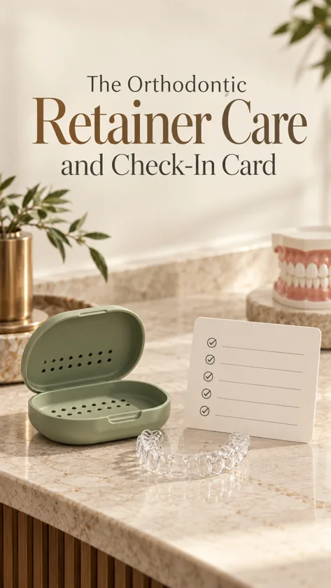 The Orthodontic Retainer Care and Check-In Card