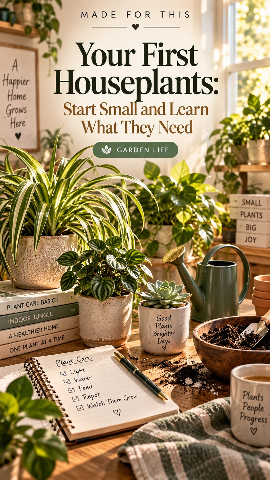 Your First Houseplants: Start Small and Learn What They Need
