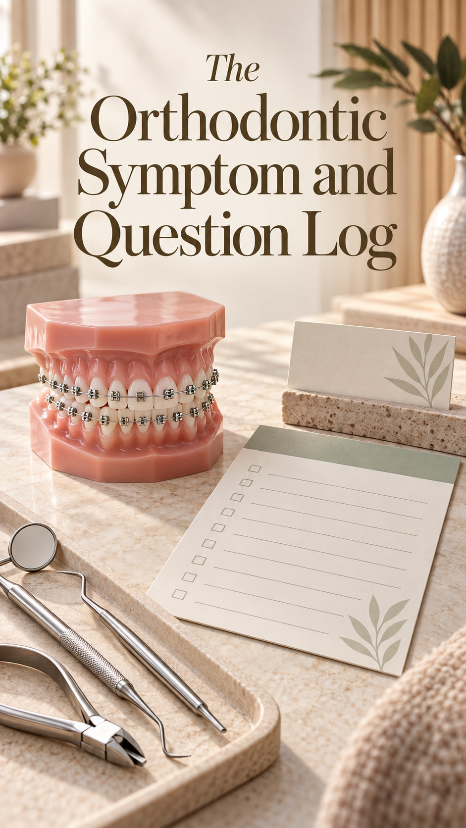 The Orthodontic Symptom and Question Log cover