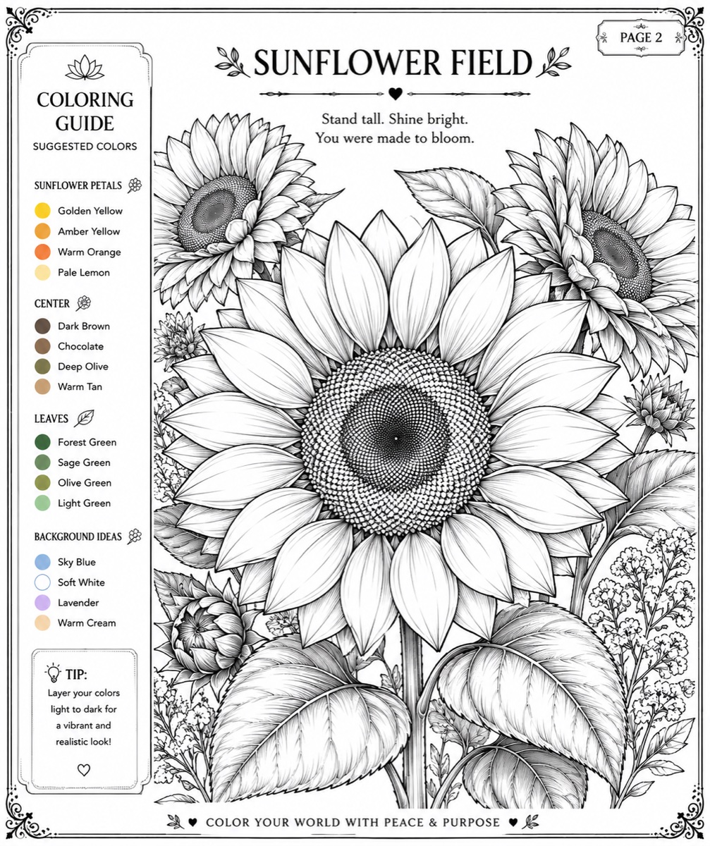 Sunflower from Bloom and Breathe