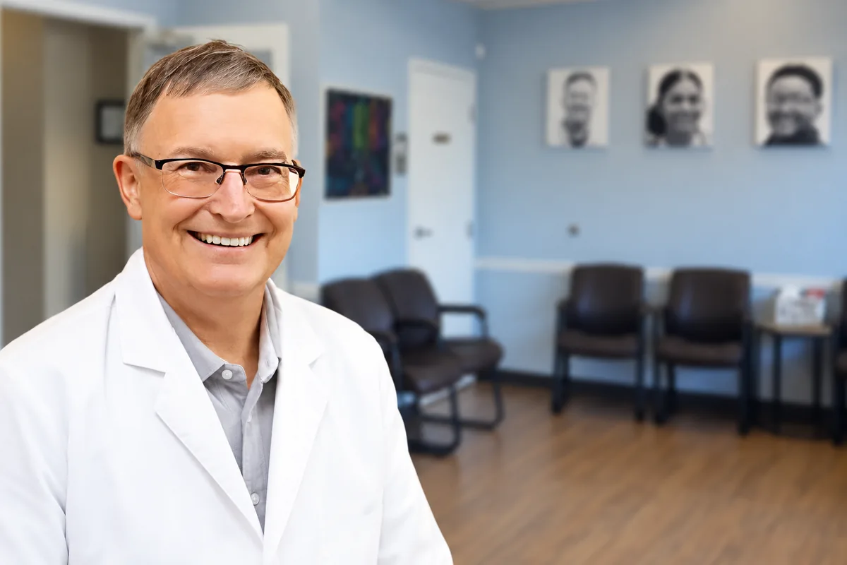 Dr. Buchsieb in the Smile With Style office